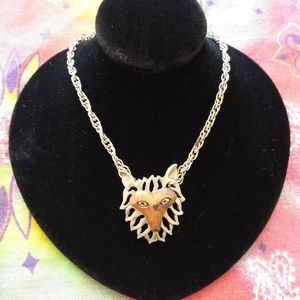 Metal Wolf Necklace